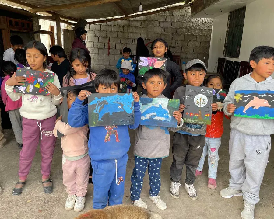 Niños y niñas del programa de apadrinamiento